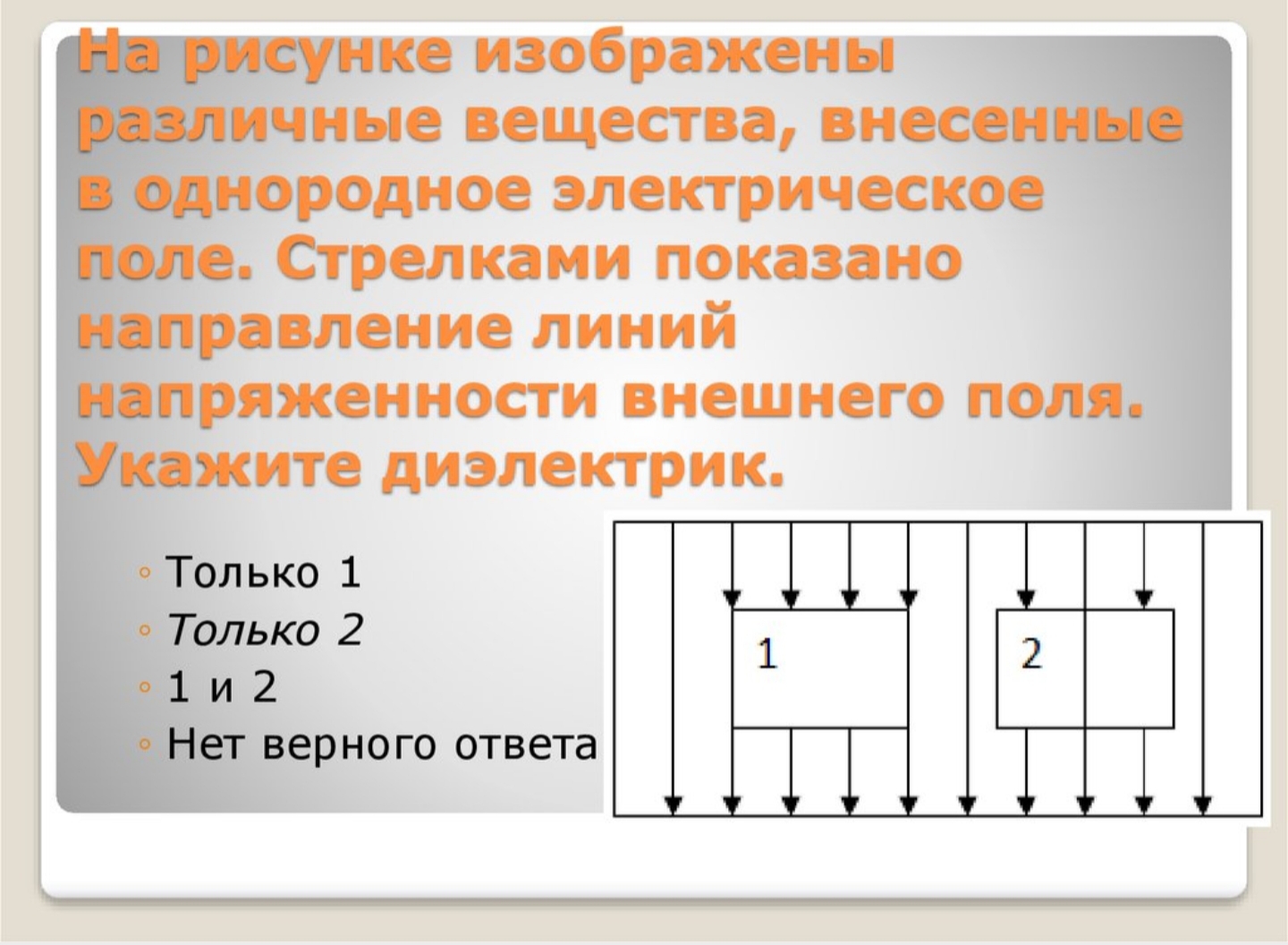 Однородное поле. Вещества, внесенные в однородное электрическое поле.. Изобразите однородное электрическое поле. Направление однородного электрического поля. Изобразите на рисунке однородное электрическое поле.